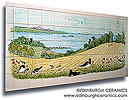 kitchen landscape tile panel