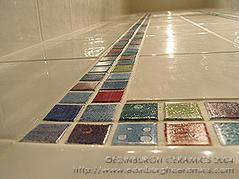 shower tiles mosaic border tiles