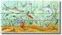 Swimming fish tile panel.